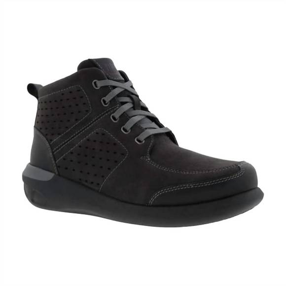 NEW DREW men's murphy midtop boot in black nubuck
